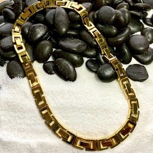 Clearance- Gold Toned Choker Style Necklace
